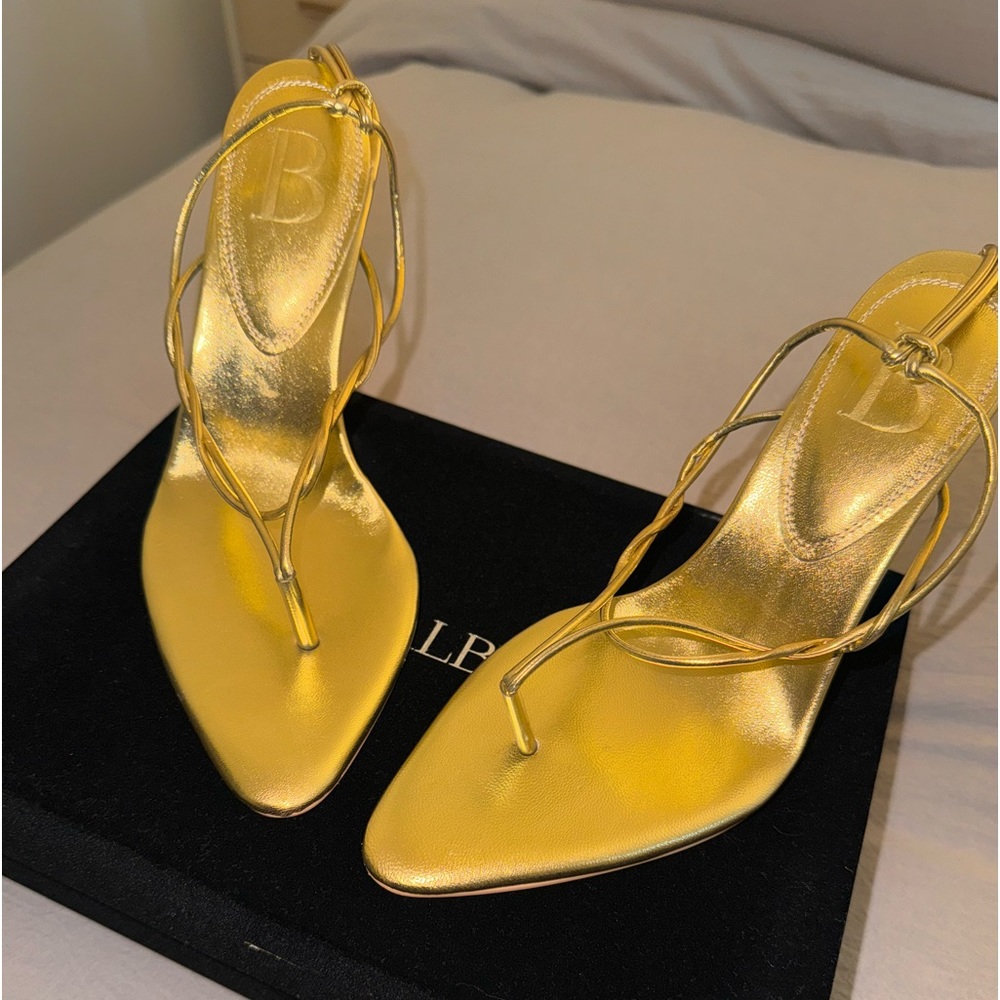 BYDOSE Mid Aurum Knotted 100mm Thong Sandals